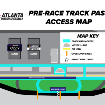 Pre-Race Track Pass Access Map